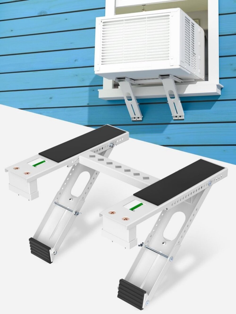 Heavy-Duty Window AC Bracket Support for Air Conditioners Up to 220LBS, Drill